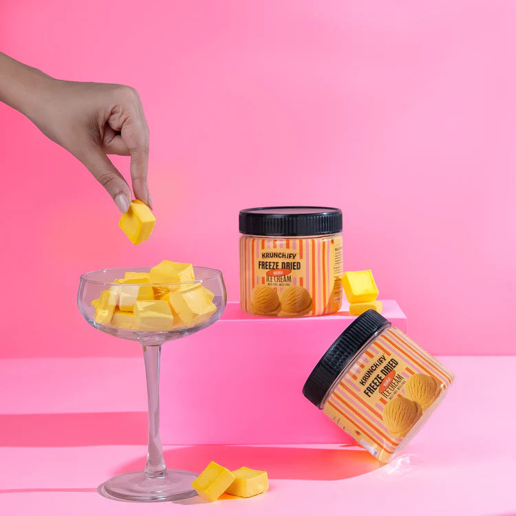 Krunchify Freeze Dried Mango Ice Cream image 4