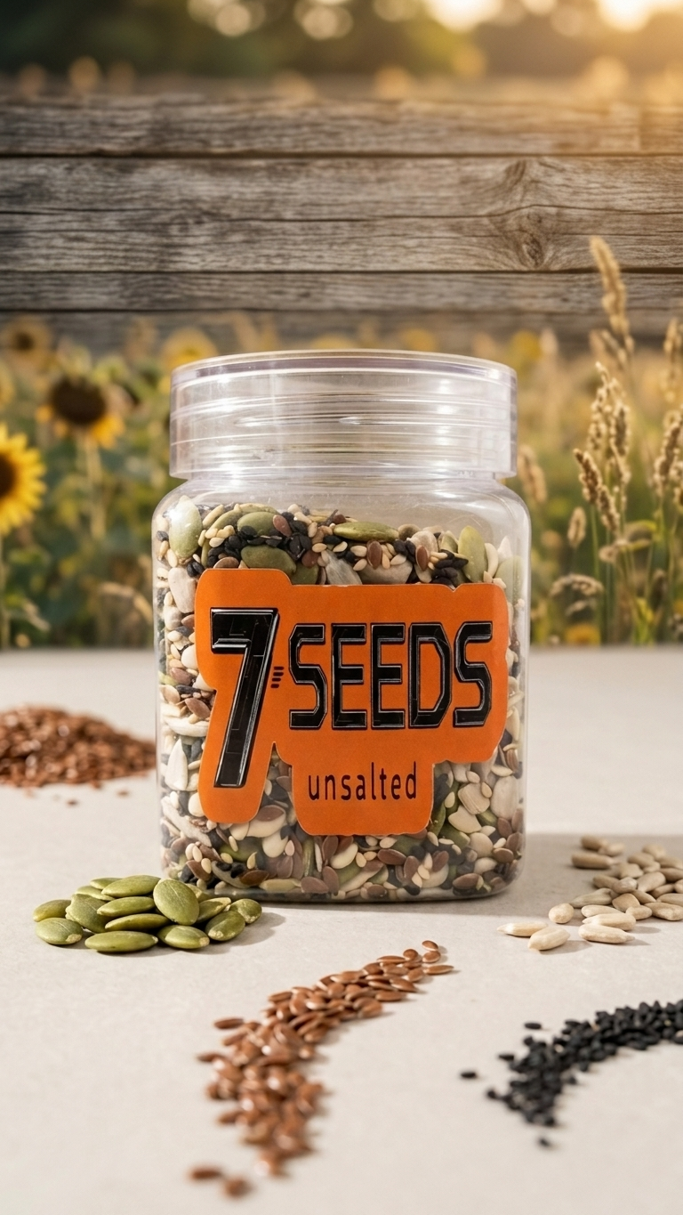 Mix Seven Seeds Roasted (No Salt ) Jar Packing