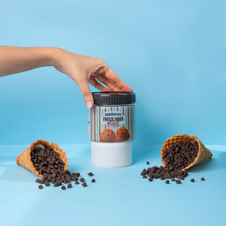 Krunchify Freeze Dried Choco Chips Ice Cream image 0