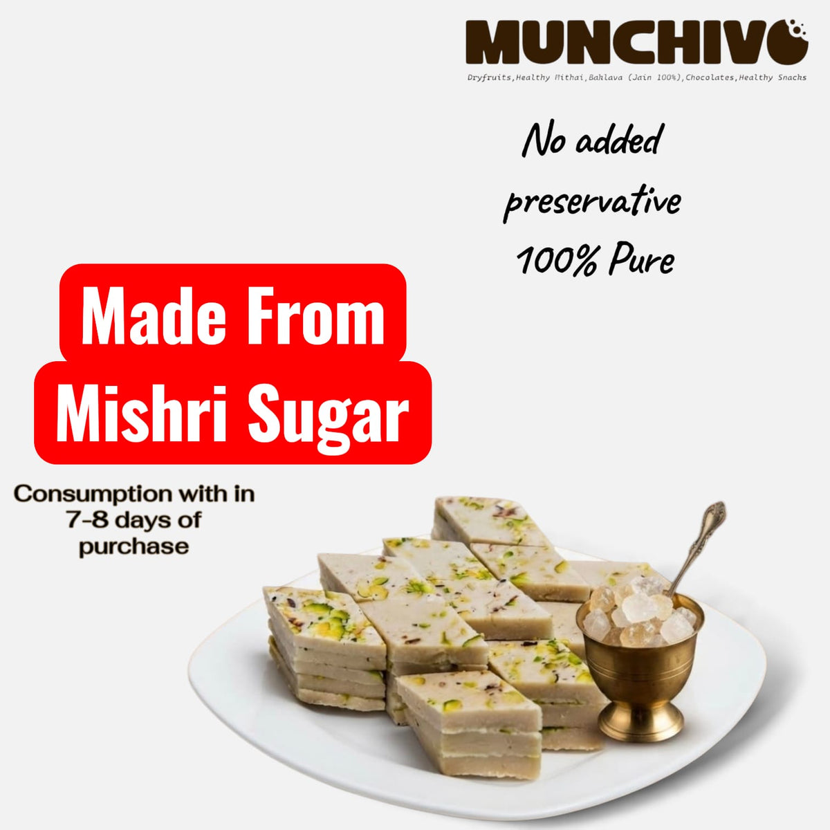 Kaju Katli (Mishri  Sugar)