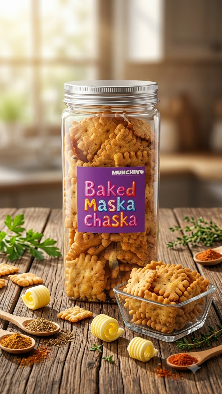 Baked Maska Chaska (Jain Friendly) No Onion No Garlic