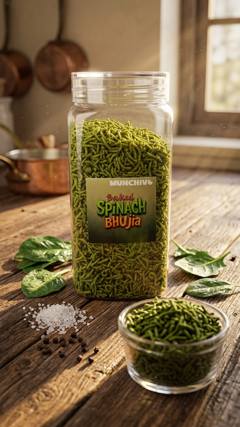 Baked Spinach Bhujia