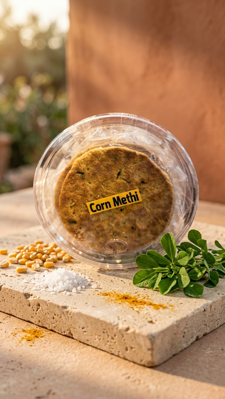 Corn Methi Bhakri