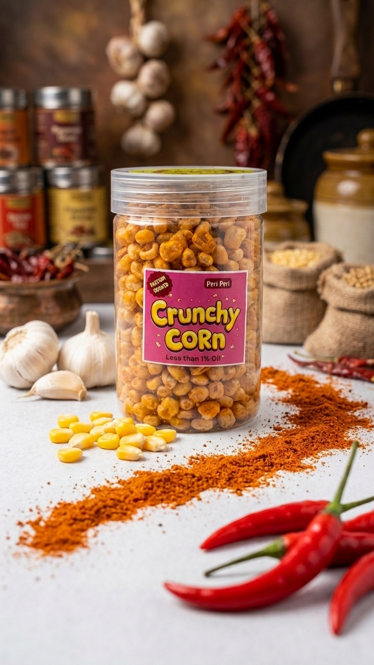 Corn Crispy (Vaccum Cooked) Peri Peri