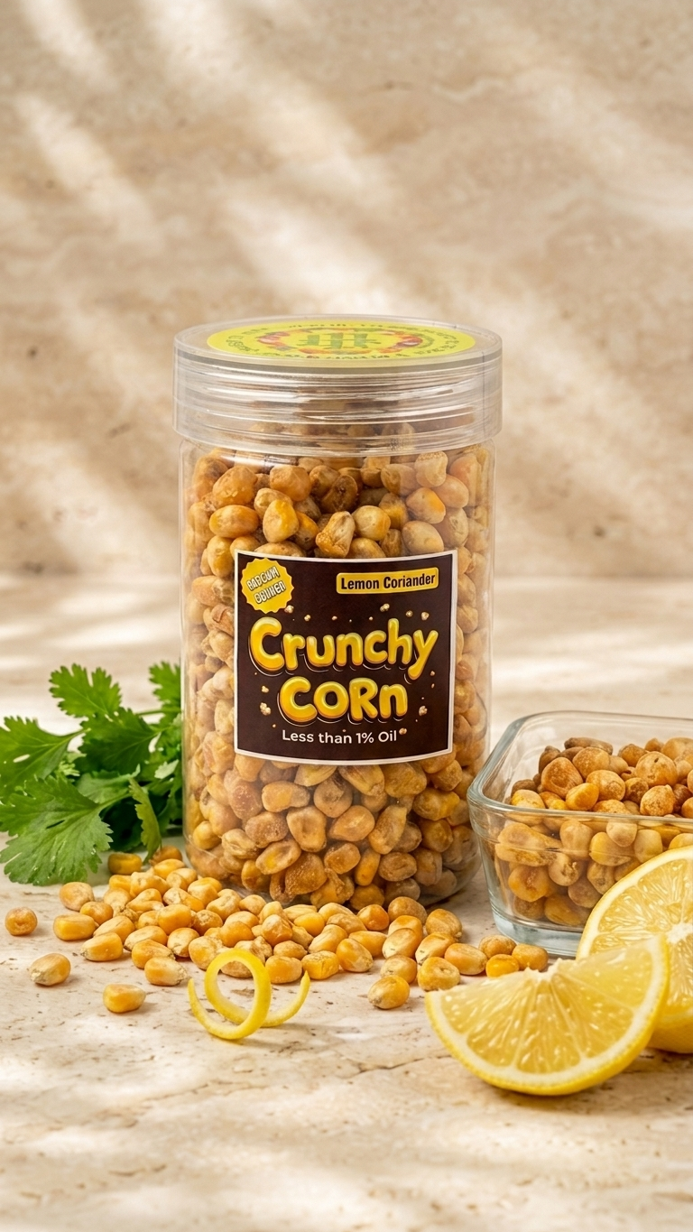 Corn Crispy (Vaccum Cooked) Lemon Corriander