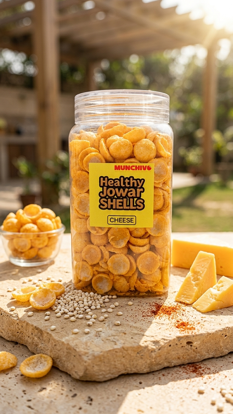 Healthy Jowar Shells Cheese (Jain Friendly) No Onion No Garlic