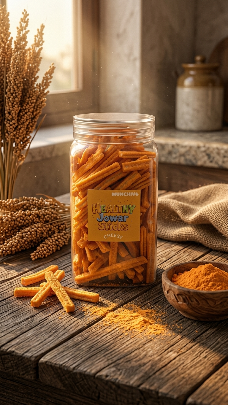 Jowar Sticks Cheese (Jain Friendly) No Onion No Garlic