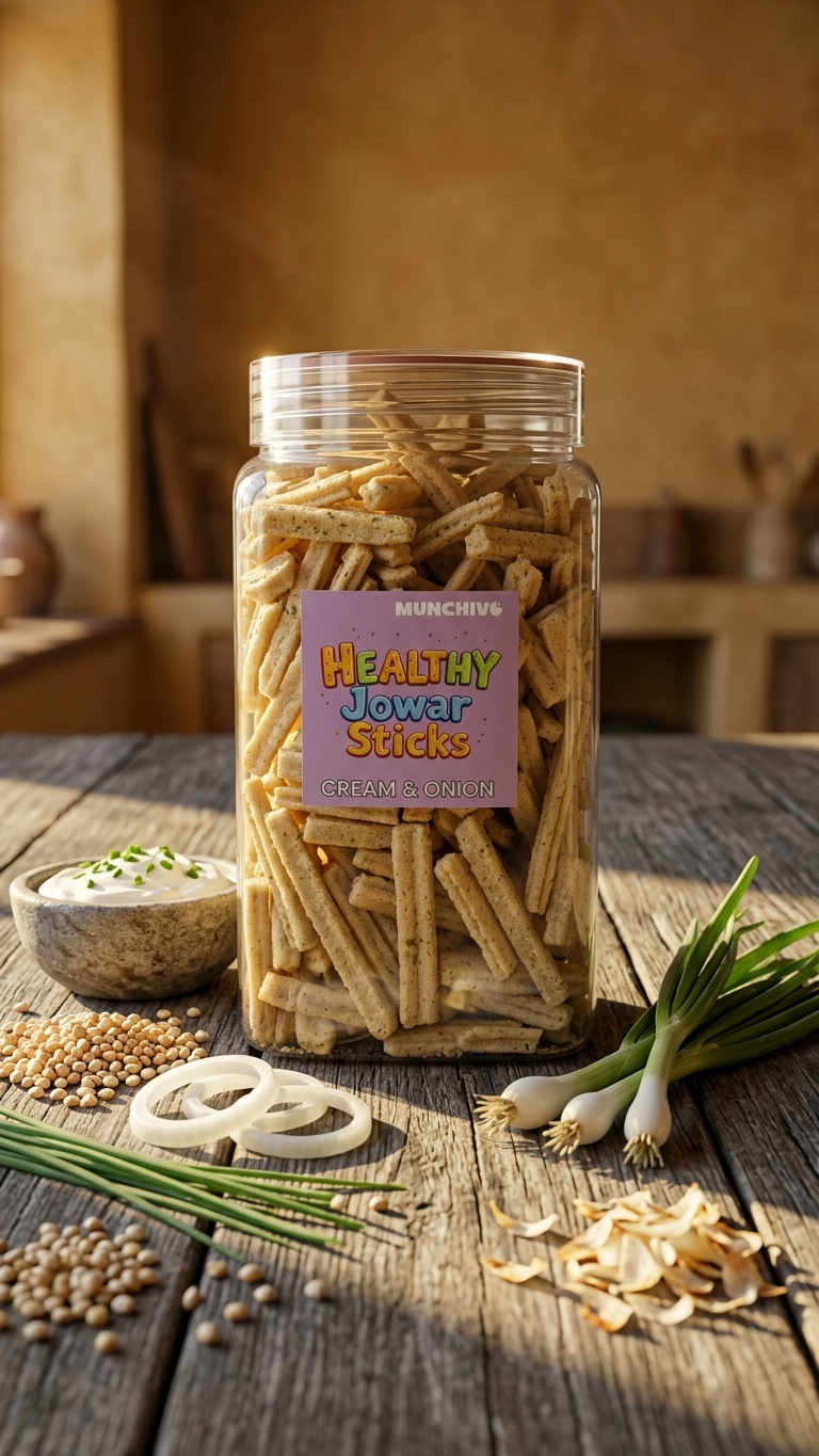 Jowar Sticks (Cream & Onion)