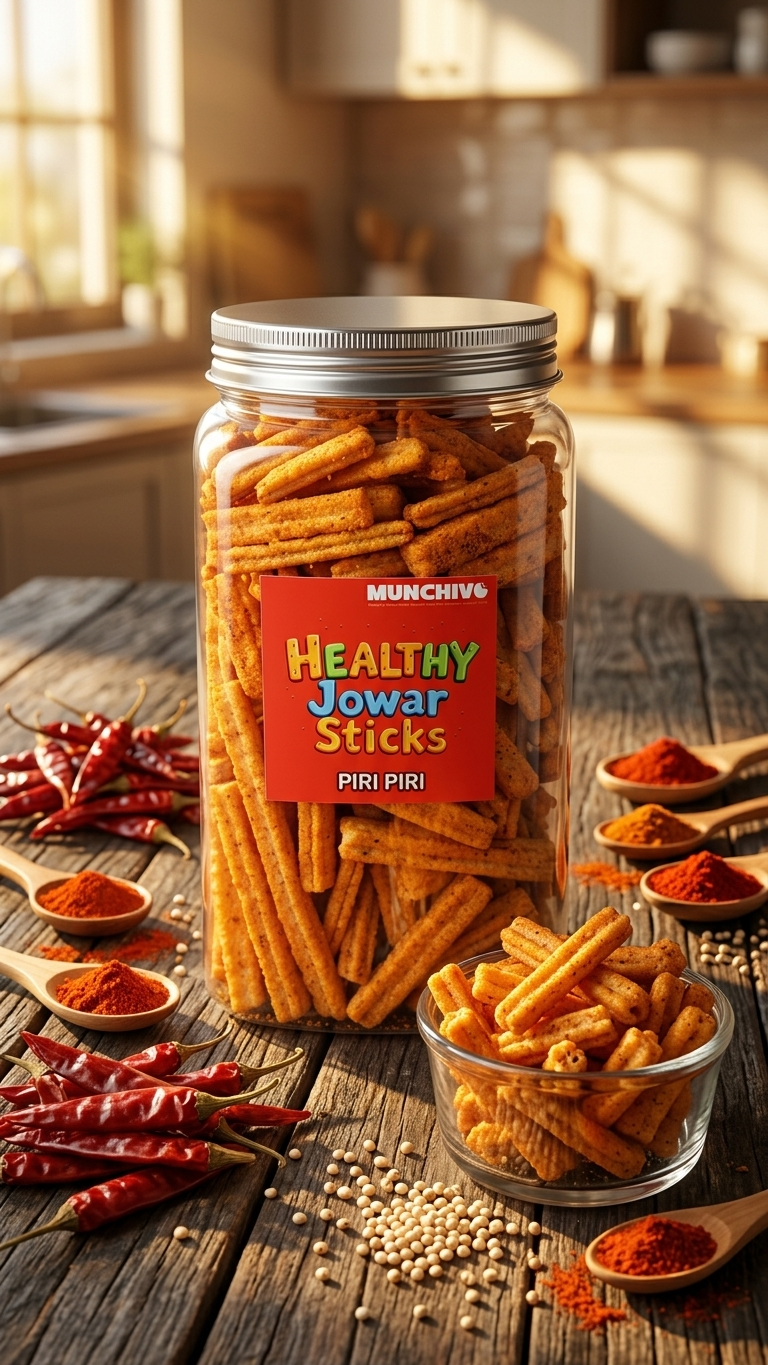 Jowar Sticks Peri Peri (Jain Friendly) No Onion No Garlic