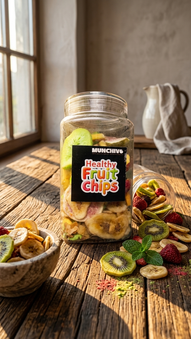 Healthy Freeze Dried Fruit Chips (Jain Friendly) No Onion No Garlic