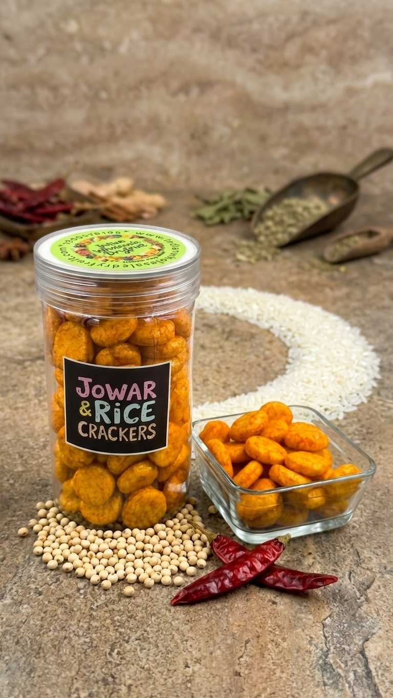Jowar Rice Crackers (Round)