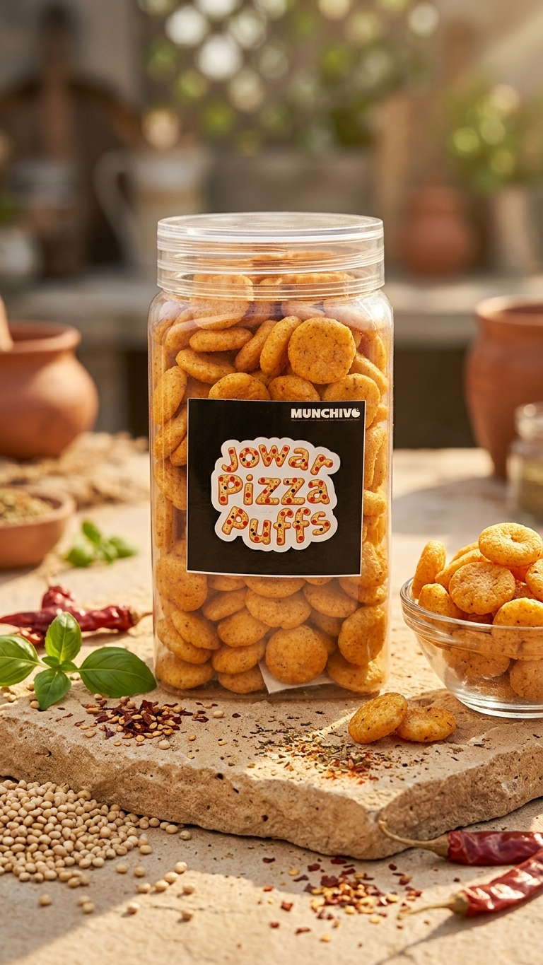 Healthy Jowar Pizza Puff (Jain Friendly) No Onion No Garlic
