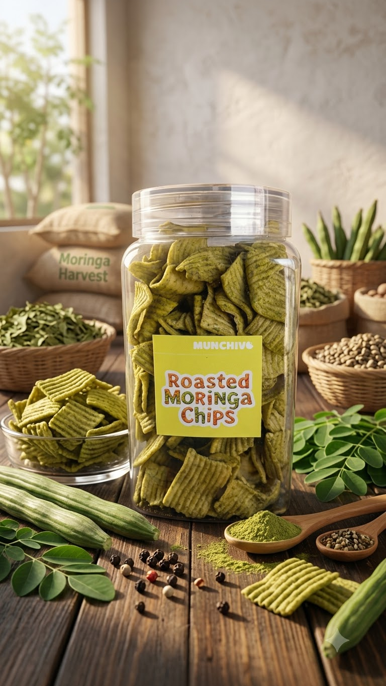 Roasted Moringa Chips (Jain Friendly) No Onion No Garlic