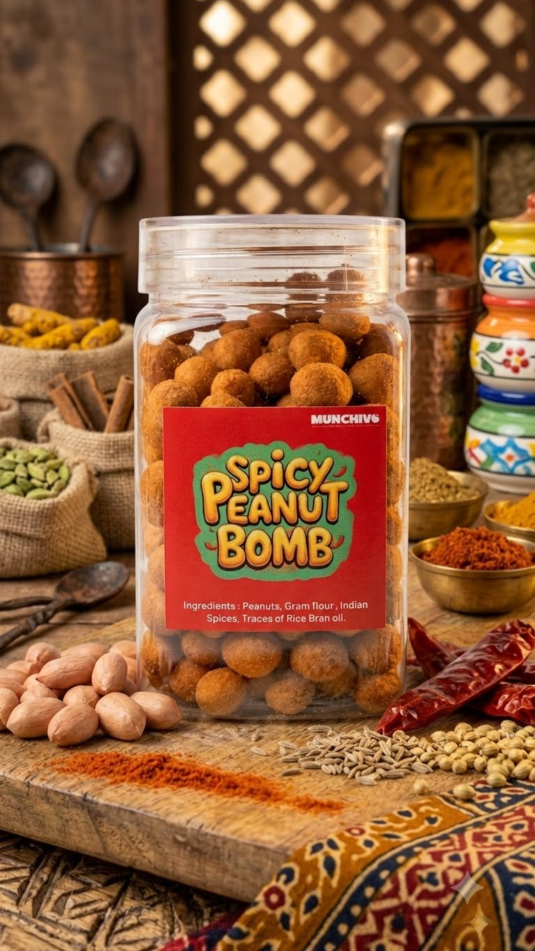 Spicy Peanut Bomb (Jain Friendly) No Onion No Garlic